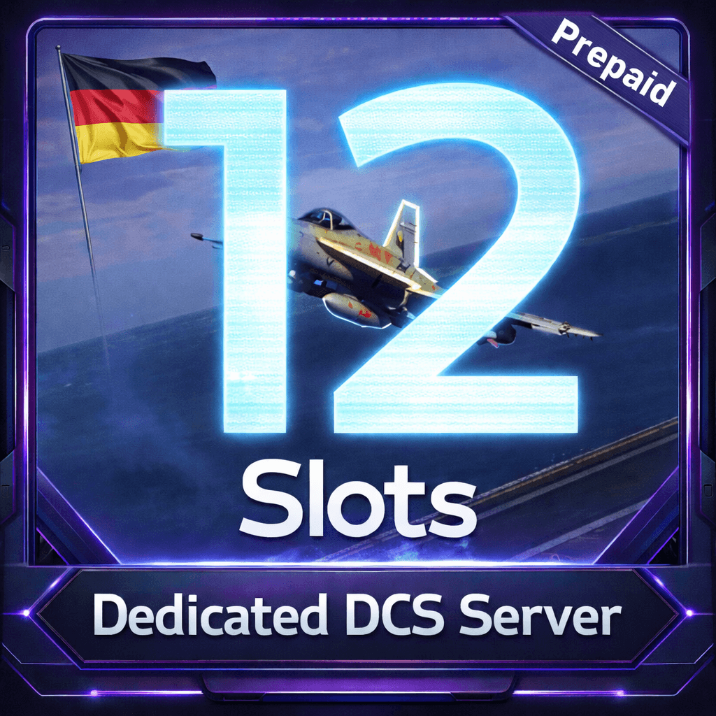 12 Slot Dedicated DCS Server Hosting