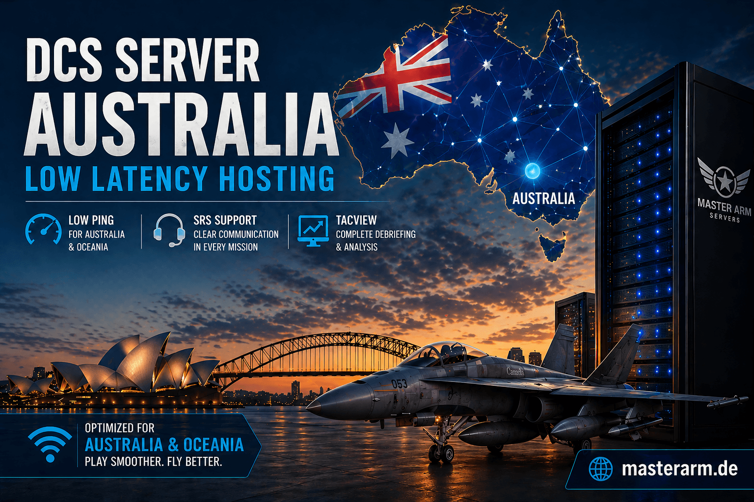 DCS Server Australia Low Latency Hosting