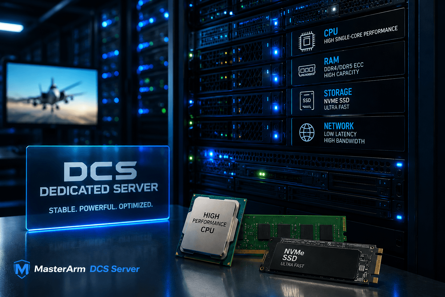 High performance DCS Dedicated Server Hardware